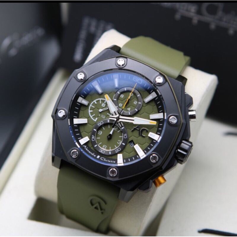 Alexander cristie collection tali rubber variasi warna pria 9601 GC original 100%