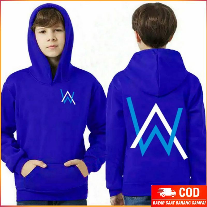 Jaket Baju Anak Laki Laki Jacket Sweater Hoodie Anak Remaja Walker Bahan Fleece Usia 12-15 Tahun