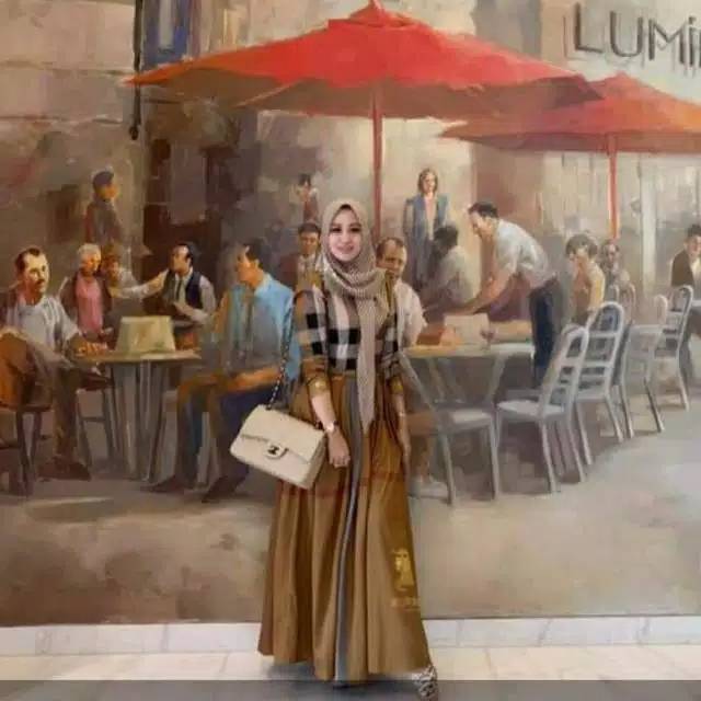 Gamis blueberry import by shr