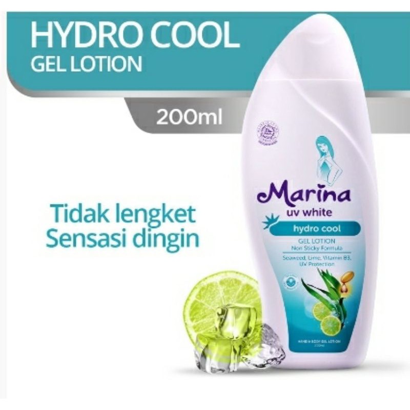 Marina UV White Hand & Body Lotion Hydro Cool 200ml