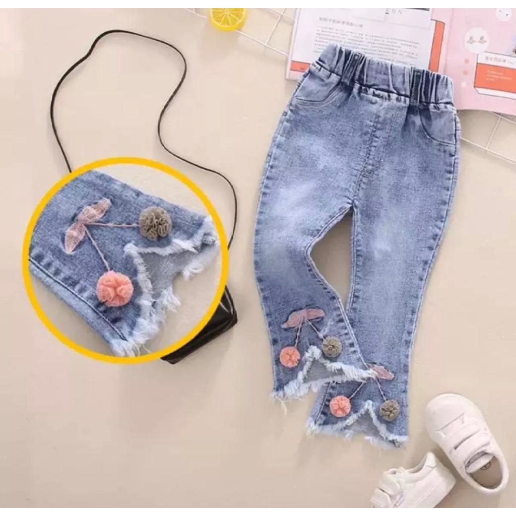CELANA JEANS ANAK PEREMPUAN 2 - 6 TAHUN / JEANS CUTBRAY IMPORT ANAK PEREMPUAN