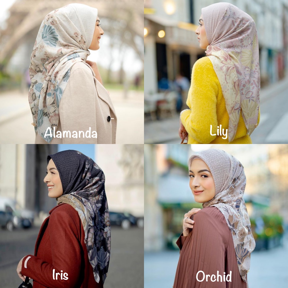 HELENA SCARF HEAVEN LIGHTS / hijab jilbab kerudung ultrafine voal motif HL