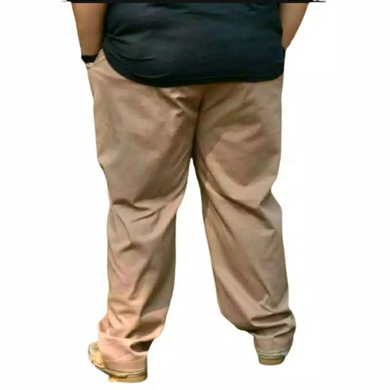 BIG SIZE/celana chino jumbo/celana super jumbo/celana besar/celana chino hitam/celana chino abu
