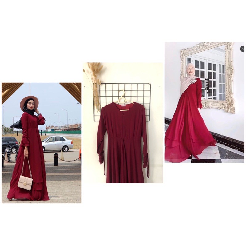 preloved HAMIDA DRESS BY DNK HIJAB / hamida dress / dnk hijab