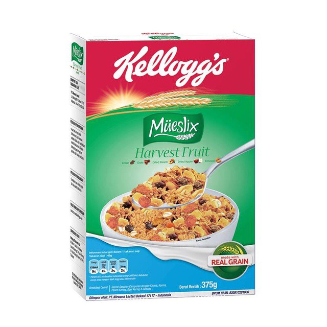 

KELLOGGS Mueslix Harvest Fruit Cereal 375gr