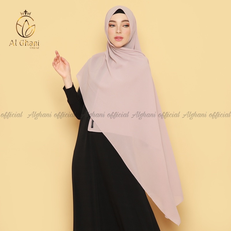 ALGHANI - PASHMINA CERUTY BABYDOLL BASIC SHAWL 2 METER