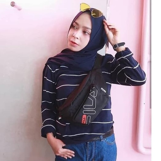 Top Knit Sweater Stripe - Atasan Sweater Rajut Garis Wanita - Sweater Kaos