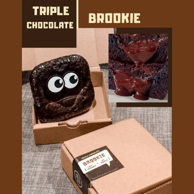 

Triple Chocolate Brookie
