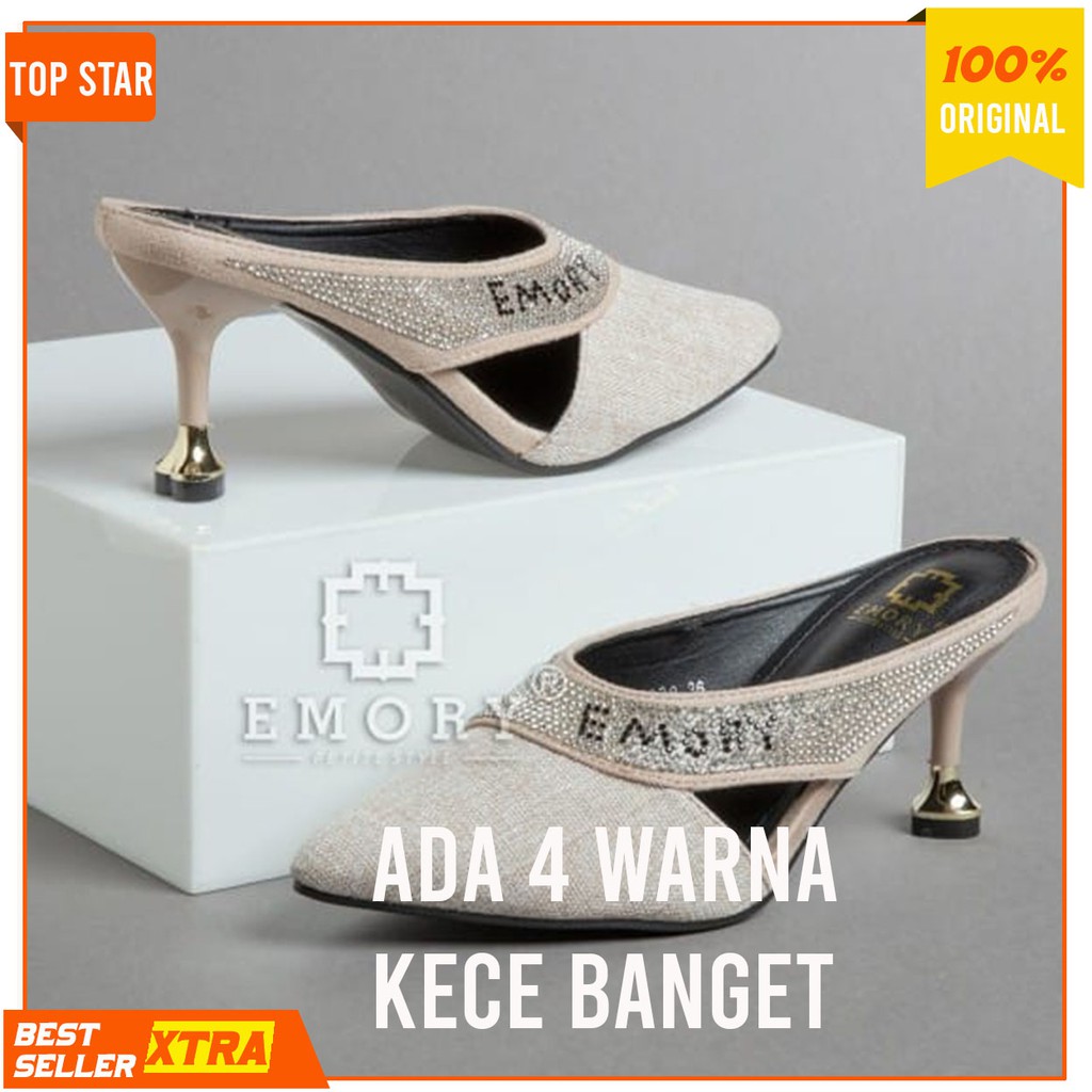 SEPATU SANDAL WANITA ORIGINAL MODEL KEKINIAN, MODEL SEPATU EMORY NANDA 11EMO3228