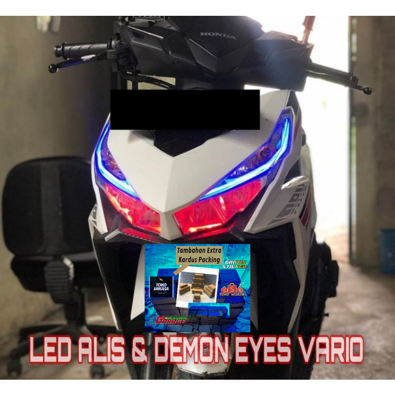 SEPAKET LED ALIS VARIO 125 150  &amp; DEMON EYES BERKUALITAS