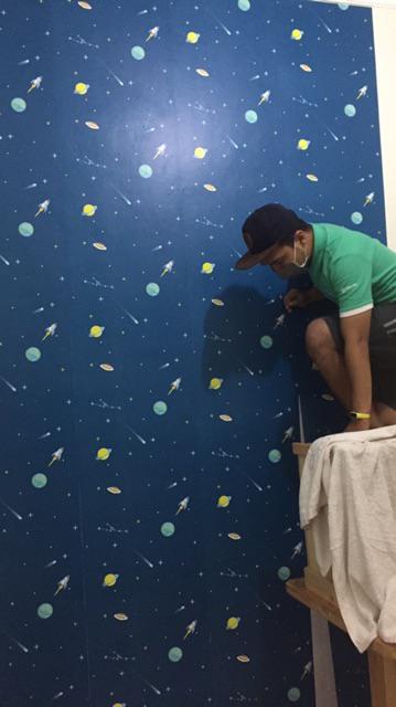 Wallpaper Dinding Anak Klasik Alam Minimalis Batu Bata Batik Wallpapaer 10meter X 45cm Wallpaper