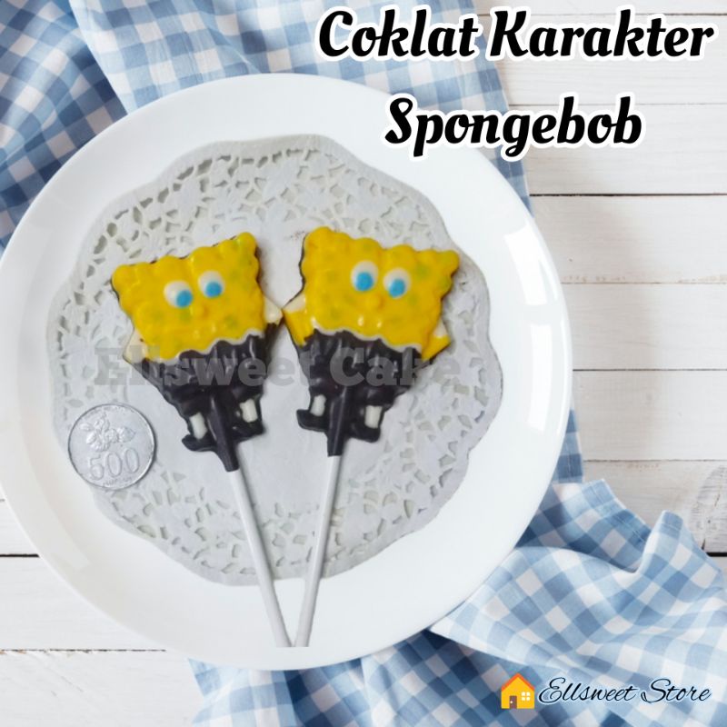 

Coklat Karakter Spongebob | Coklat Lolipop | Souvenir Coklat | Souvenir Ultah