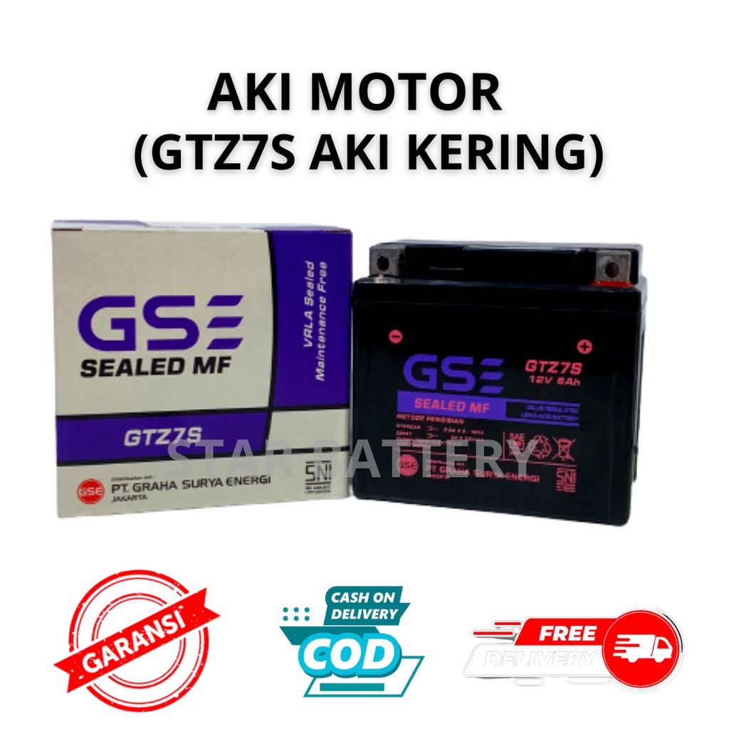 Jual Aki Motor Kawasaki D Tracker D-Tracker 150 GTZ7S GS E Accu Kering