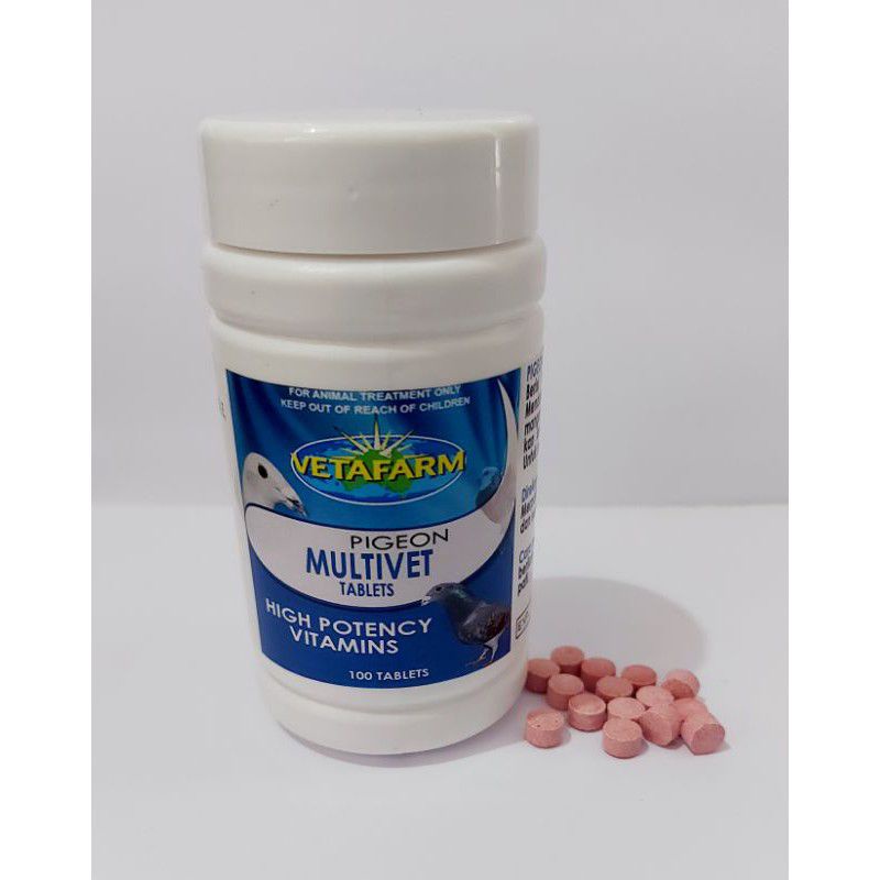 Multivet vetafarm pigeon kemasan 10butir