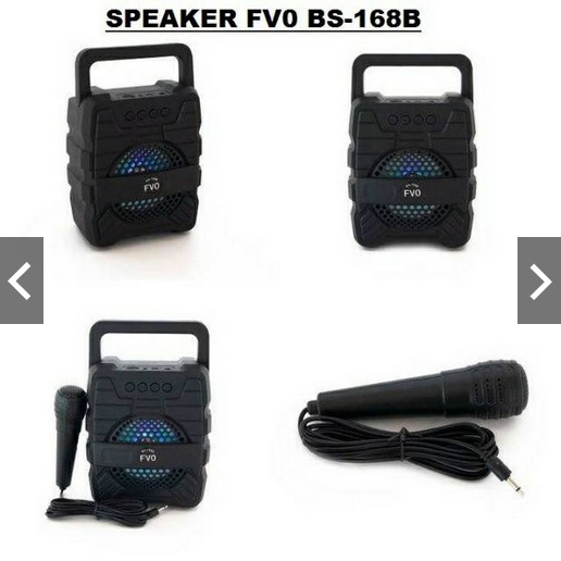 Speaker Bluetooth BS- 168A + Mic Karaoke Portable Wireless