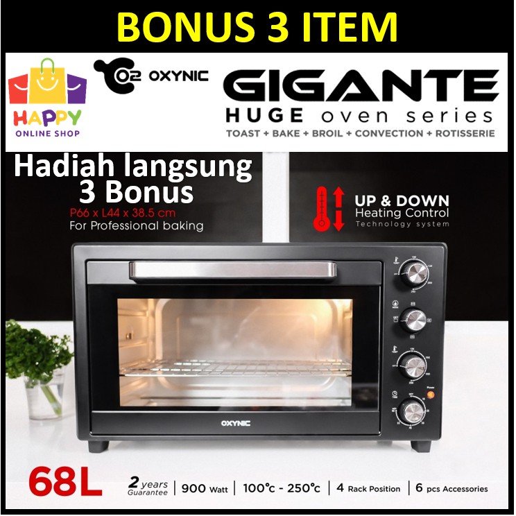 OXYNIC Oven Listrik Besar GIGANTE Huge Electric Oven Garansi Resmi