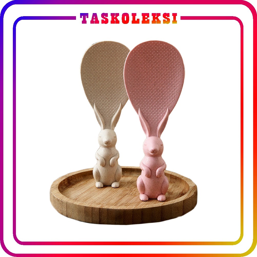 ☛TK☚ R428 Sendok Nasi Berdiri Bentuk Kelinci / Centong nasi imut kelinci / Cedokan Nasi Rabbit