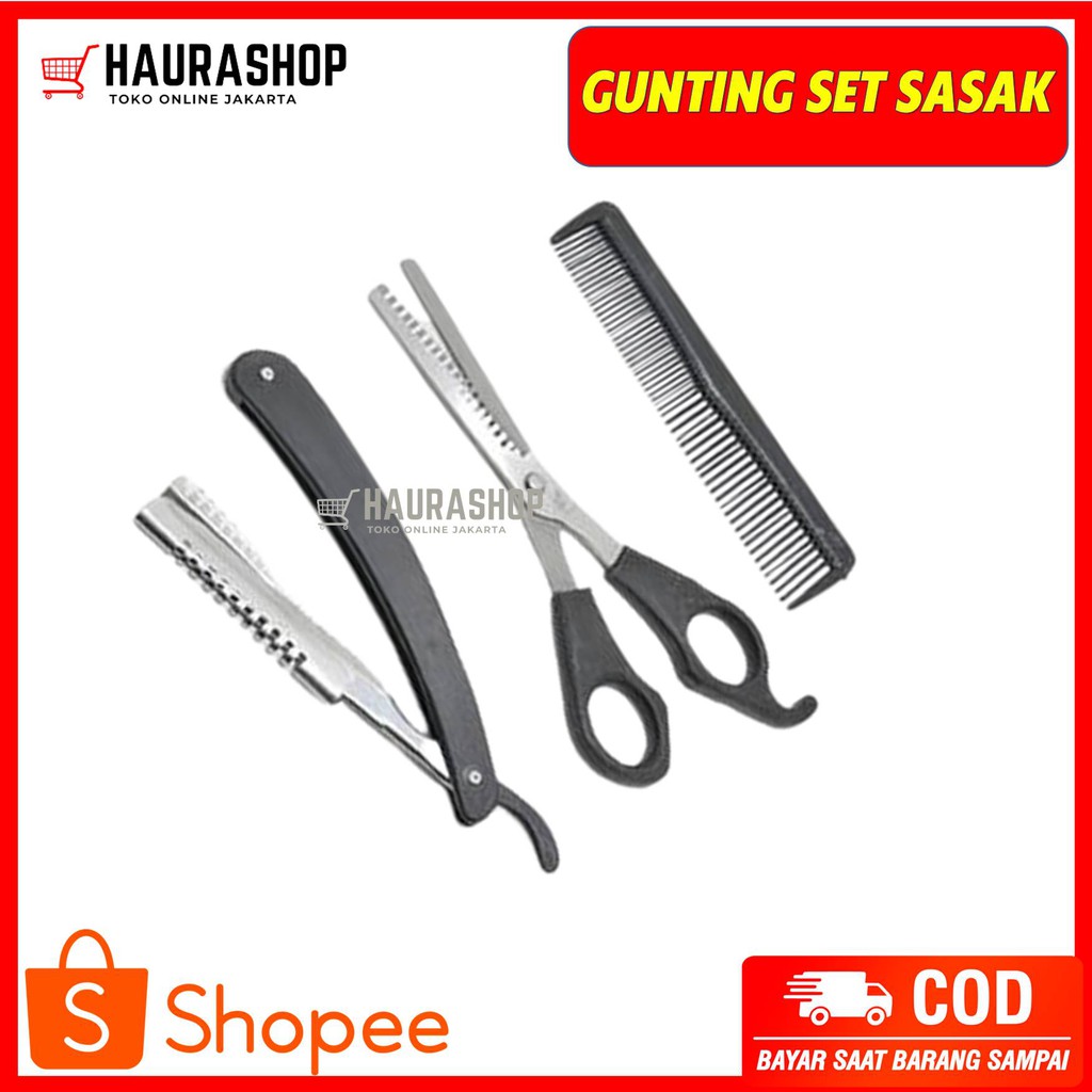 Gunting 1 Set Alat Cukur Rambut / Peralatan Salon Dan Barbershop