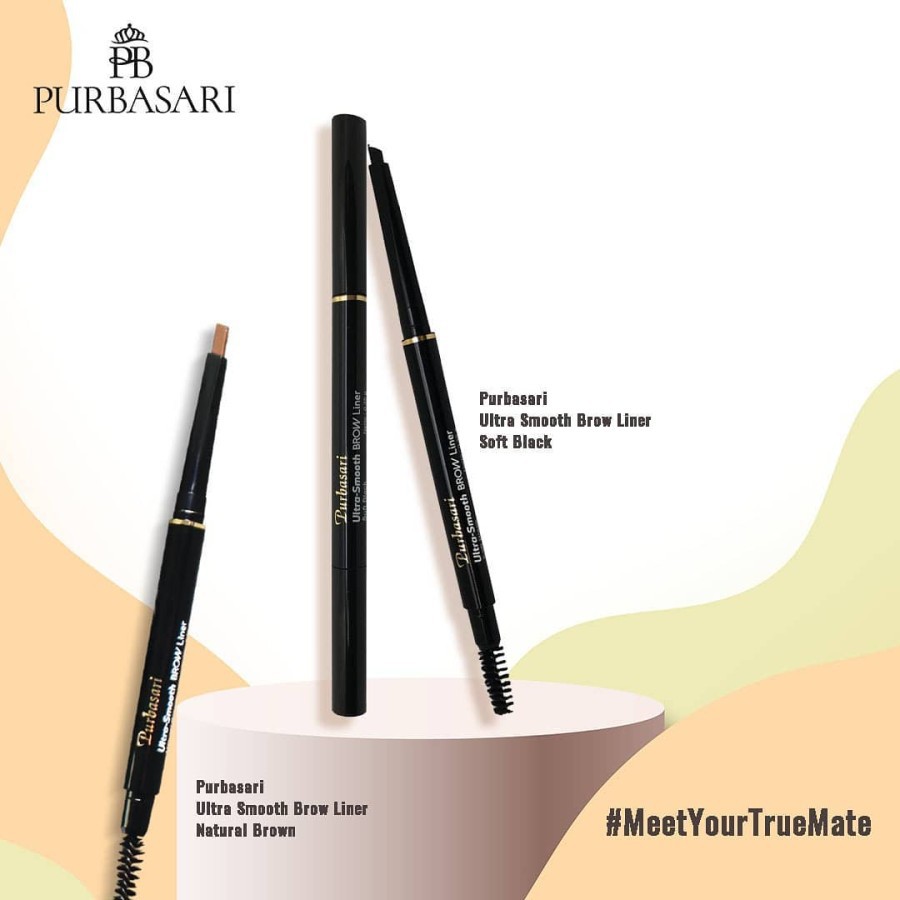 ✨LACIKOSME✨ PURBASARI ULTRA SMOOTH BROW LINER - EYEBROW PENCIL MECHANIC BPOM