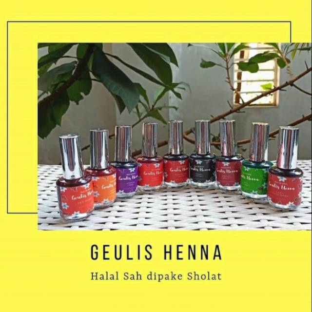 Geulis Henna//Kutek kuku halal dan sah dipakai shalat