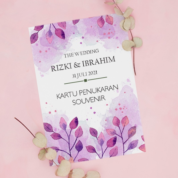 Kartu / Voucher Souvenir | Kartu Pengambilan Makanan | Kartu Ucapan Terimakasih Pernikahan | Wedding
