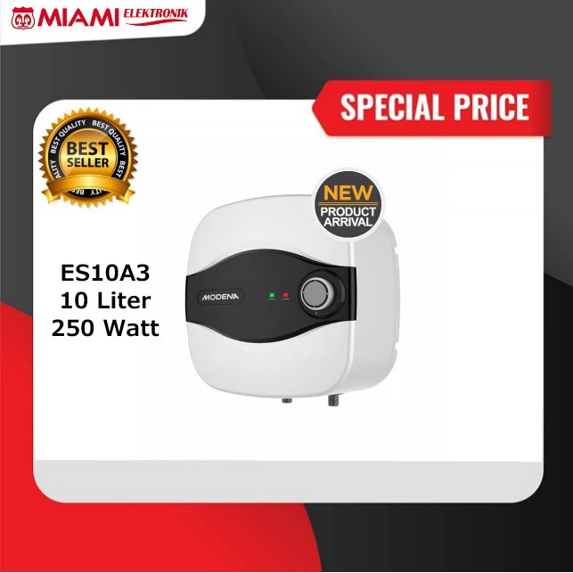 Water Heater Modena ES10A3 / Pemanas Air UNICA - ES 10A3 10 Liter 250 Watt