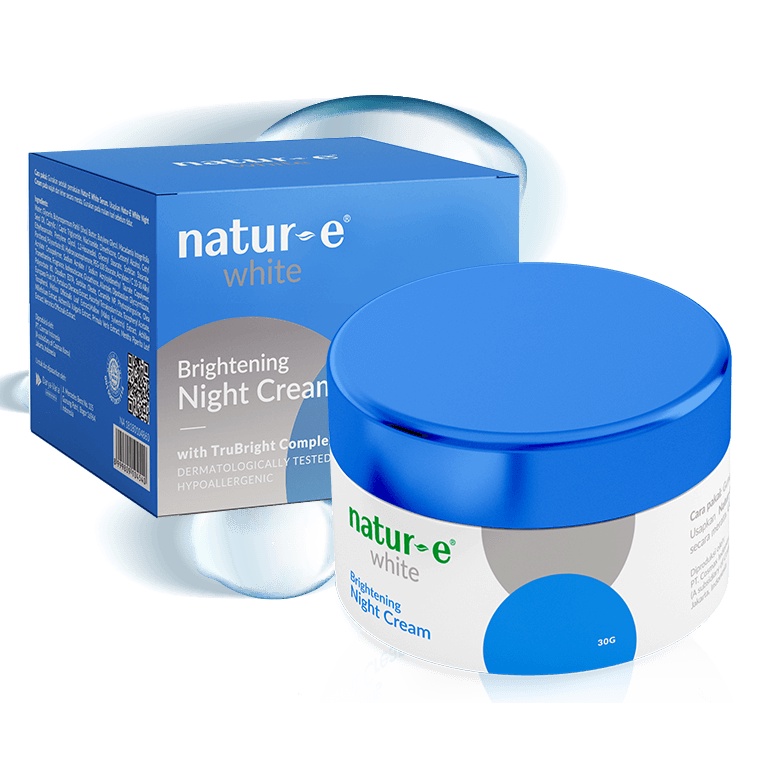 Paket Natur e White 3pcs (Day Cream 30gr+Night Cream 30gr+Face Wash 50ml)