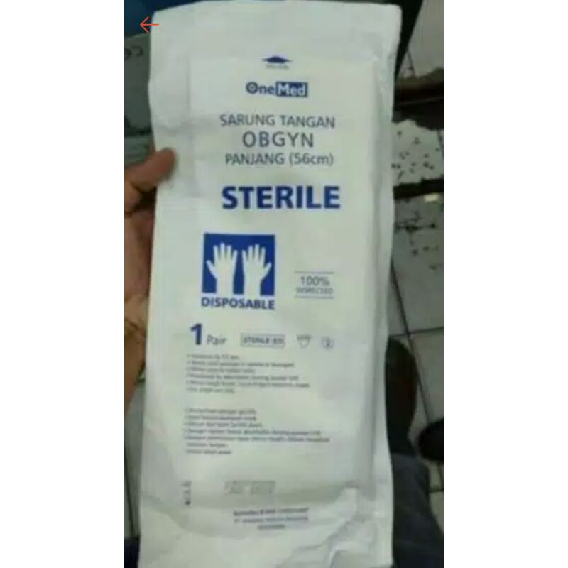 Sarung tangan obgyn steril Onemed