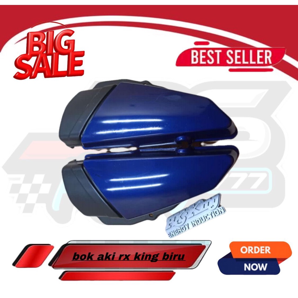 Cover bok aki rx king tutup aki rx king warna biru