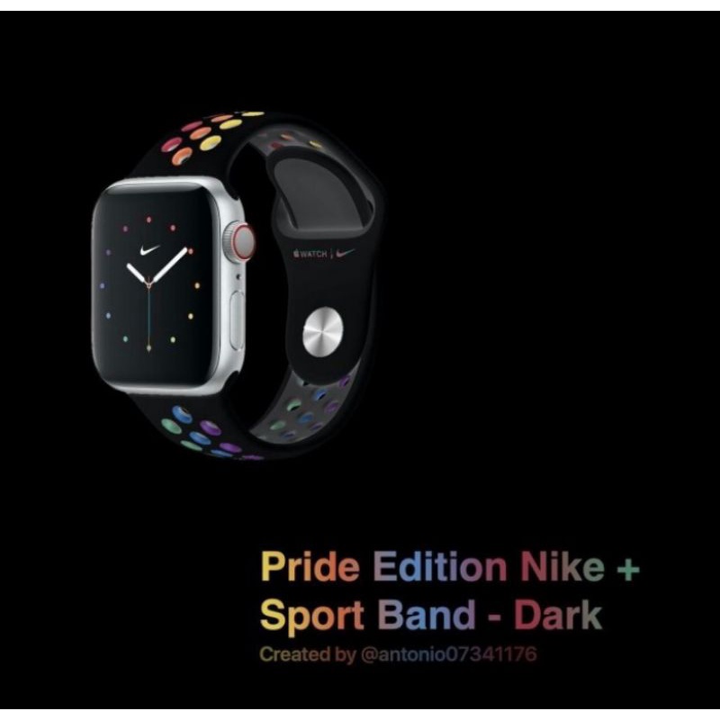 Strap Apple Watch 7 Nike Pride Edition Strap Iwatch 7 Nike Pride
