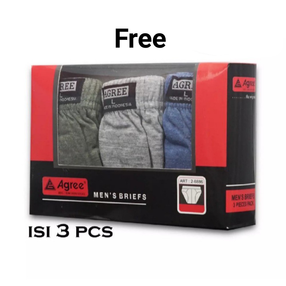 SINGLET PRIA 3 PCS FREE 3 CD AGGRE PAKET HEMAT