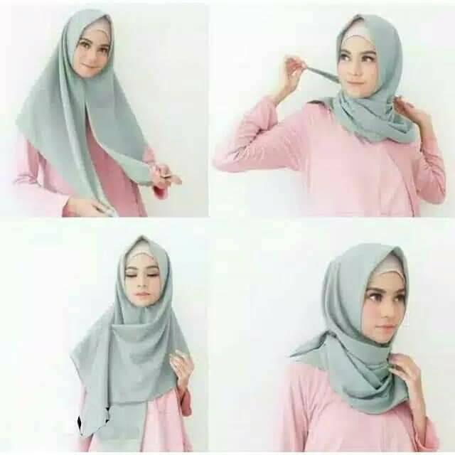 LEBIH BESAR Hijab Segitiga instan Daily Hijab Jilbab Simple Hijab Instant Diamond Tinggal Slup