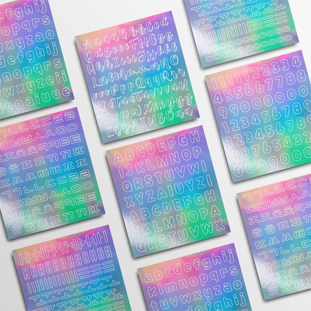 

STIKER DECO HOLOGRAM MEDIUM SHAPE TEXT BCRS