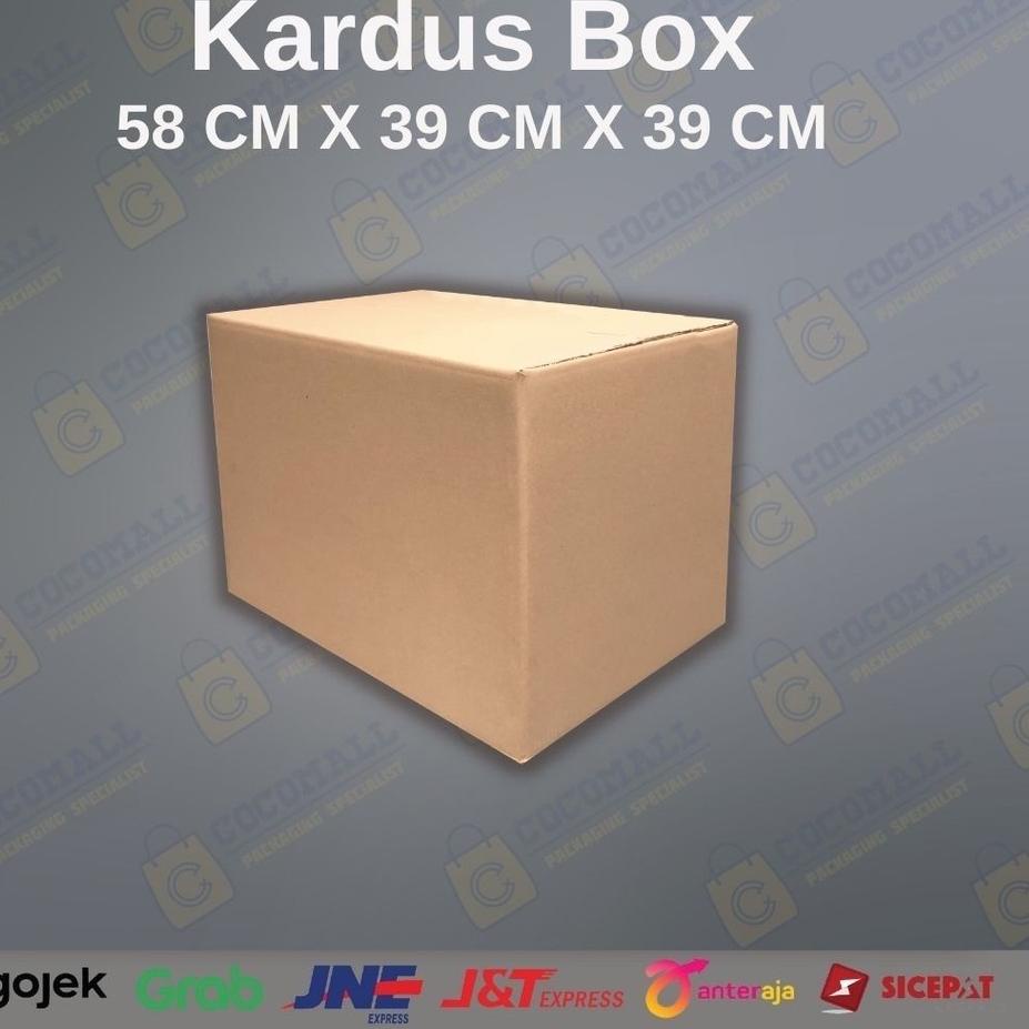 

✾ Kardus Karton Box Besar 58x39x39 CM Double Wall Dus Pindahan Jumbo Kokoh Tebal Polos ❁