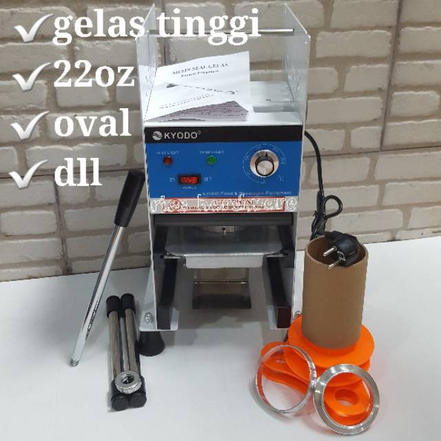 cup sealer GELAS TINGGI 22oz manual mesin press