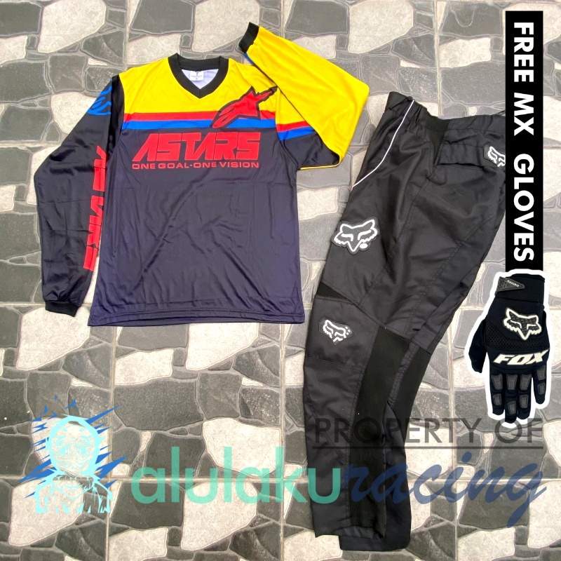 Jersey &amp; Celana MX Trail Motocross - Paket Bundling ASCT0401-F41