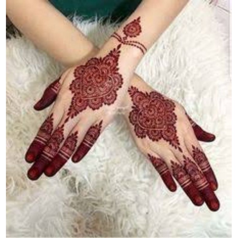 HENNA TANGAN HITAM HENNA TANGAN PENGANTIN MURAH HENNA TANGAN INSTAN