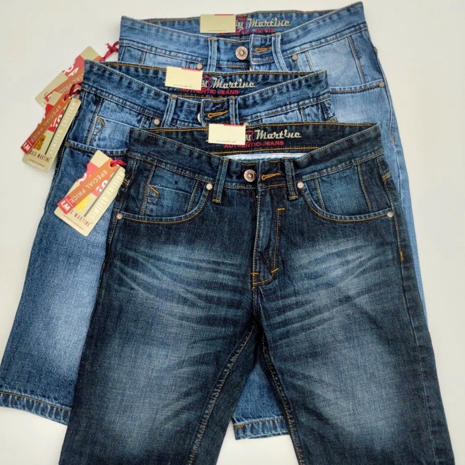 Celana Jeans Pendek Louis Martine Original Pria 100% Asli Jins Pendek Cowok Louis Model Terbaru 2023