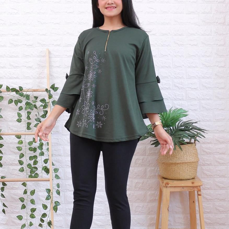 ♕ BAJU IBU IBU ATASAN TERBARU 2020 / BAJU IBU IBU BLUS MODERN / 516 ♀