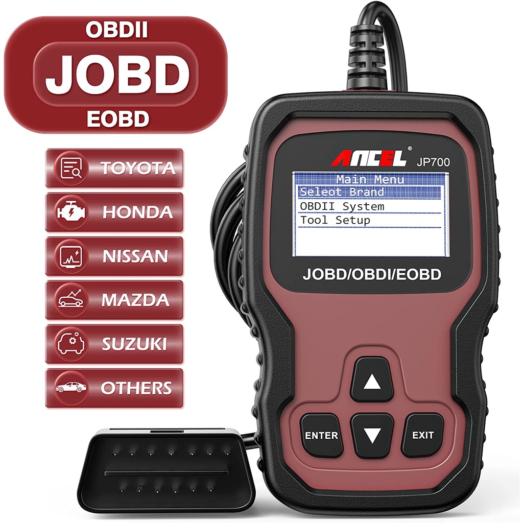 ANCEL JP700 JOBD/OBDII/EOBD Obd2 Scanner Mobil Scanner Odb2 Alat Diagnostik Mobil Obd Mobil Diagnostik Scanner Otomotif Scanner PK Thinkcar Thinksafe Thinkdiag Mini