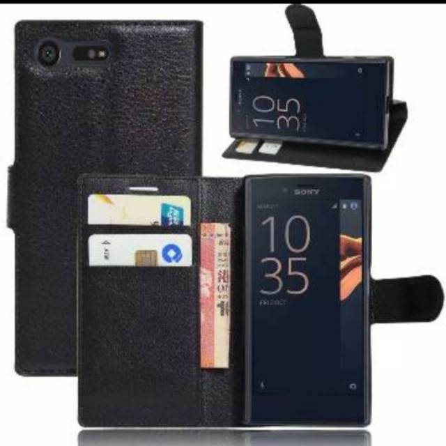 Flip cover sony xperia x compact motif kulit docomo & global