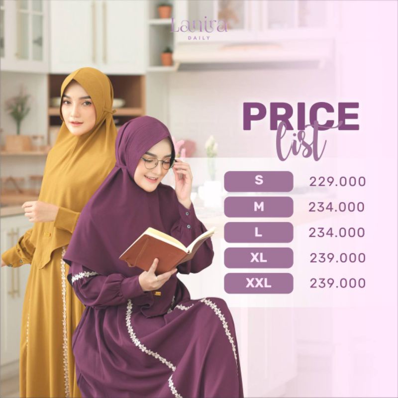 Gamis Almira Set Syari by Laniradailywear