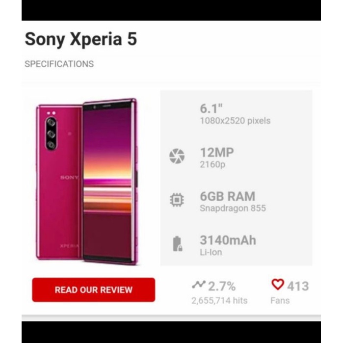 PROMO BIG SALE SONY XPERIA 5 - 128GB DUAL SIM - NEW BNIB ORIGINAL A