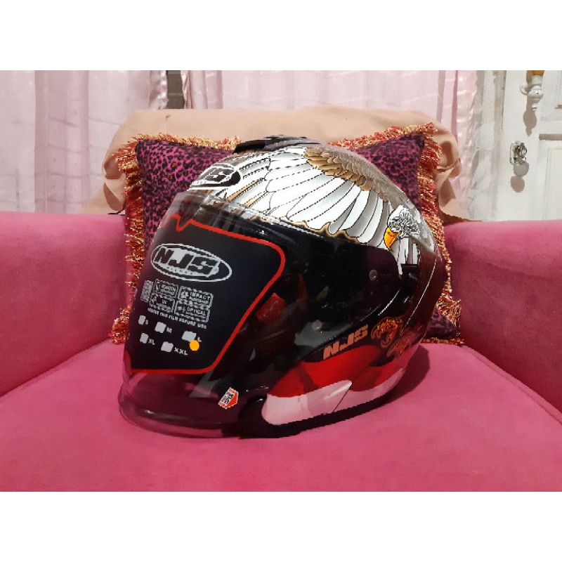 NJS KAIROZ GARUDA DV DOUBLE VISOR - Helm Halface