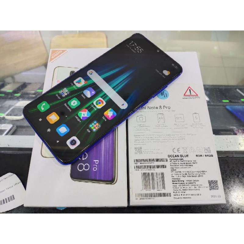 second xiaomi redmi note 8 pro 6/64 ex resmi fullsett muluss apikk nominus