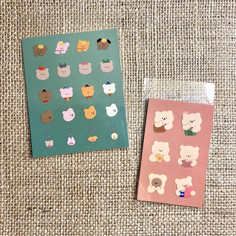 

Bear sticker sheet III ( Deco sticker Polcos Sticker journaling Sticker Bujo )