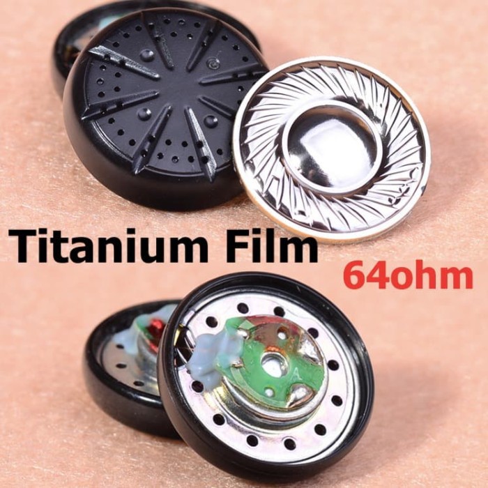 Titanium Film 15.4mm Driver Unit 64 ohm High Quality MX500