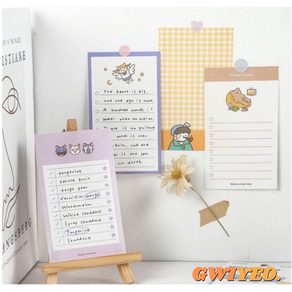 

Memopad Notepad Pastel Lucu Isi 50 Lembar