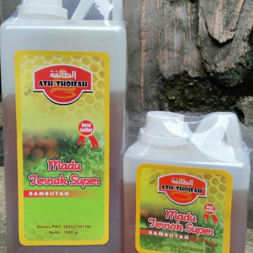 

Madu Ternak Super Rambutan Asli Manis - Ath Thoifah 1000 gr gram / 1 Kg free bubble wrap