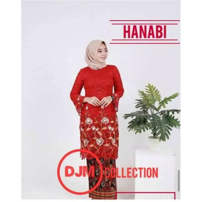 REAL PICT SETELAN KEBAYA HANABI/KEBAYA TUNIK/KEBAYA MODERN/KEBAYA KEKINIAN